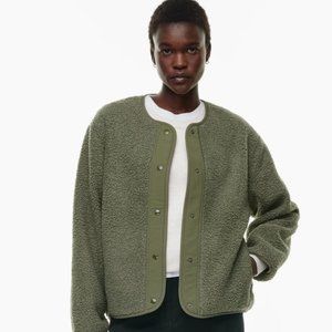 Wilfred Free Sherpa Liner Jacket, Teal size small